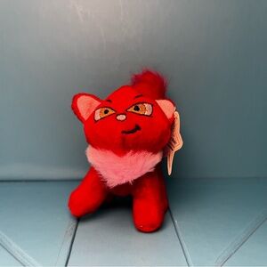 Neopets 2004 McDonald's Happy Meal Toy - Red Wocky Plushie